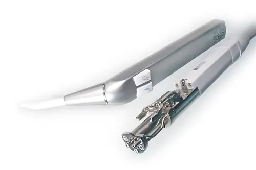 Luzzani MiniLight Syringe 3F with inox Angled sleeve RAL 7035